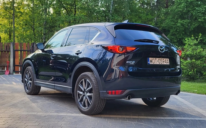 Mazda CX-5 cena 99500 przebieg: 74100, rok produkcji 2018 z Karczew małe 781